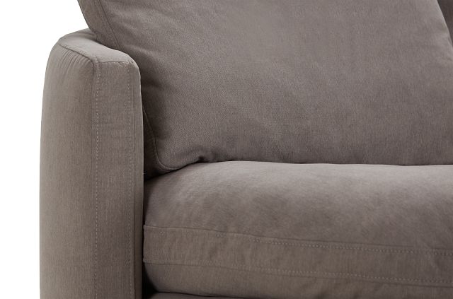 Orbit Gray Micro Swivel Accent Chair