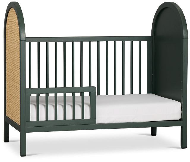 Riley Green Woven 3-in-1 Crib