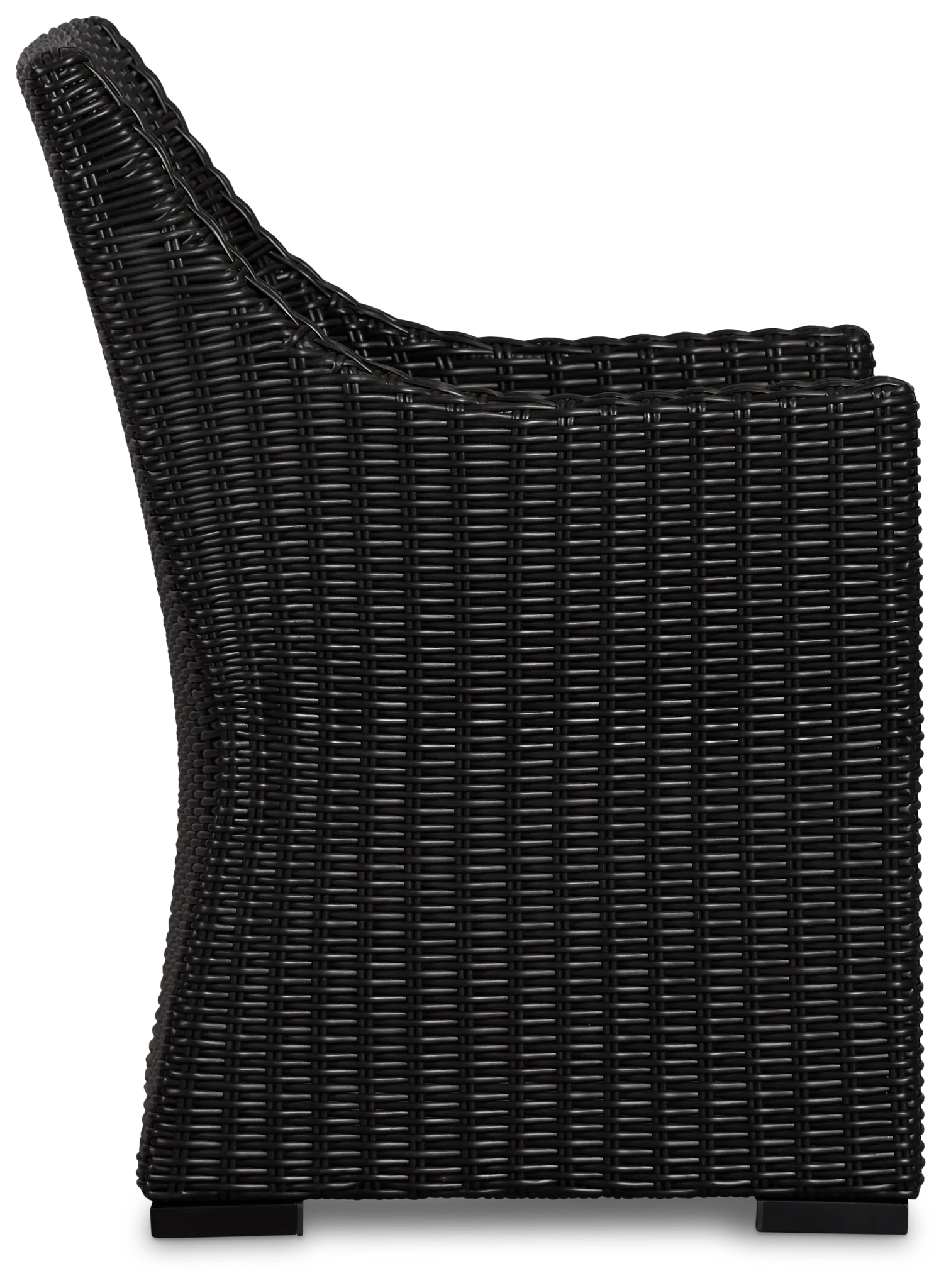 Montecito Black Cushioned Arm Chair