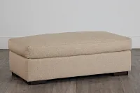 Veronica Khaki Down Ottoman