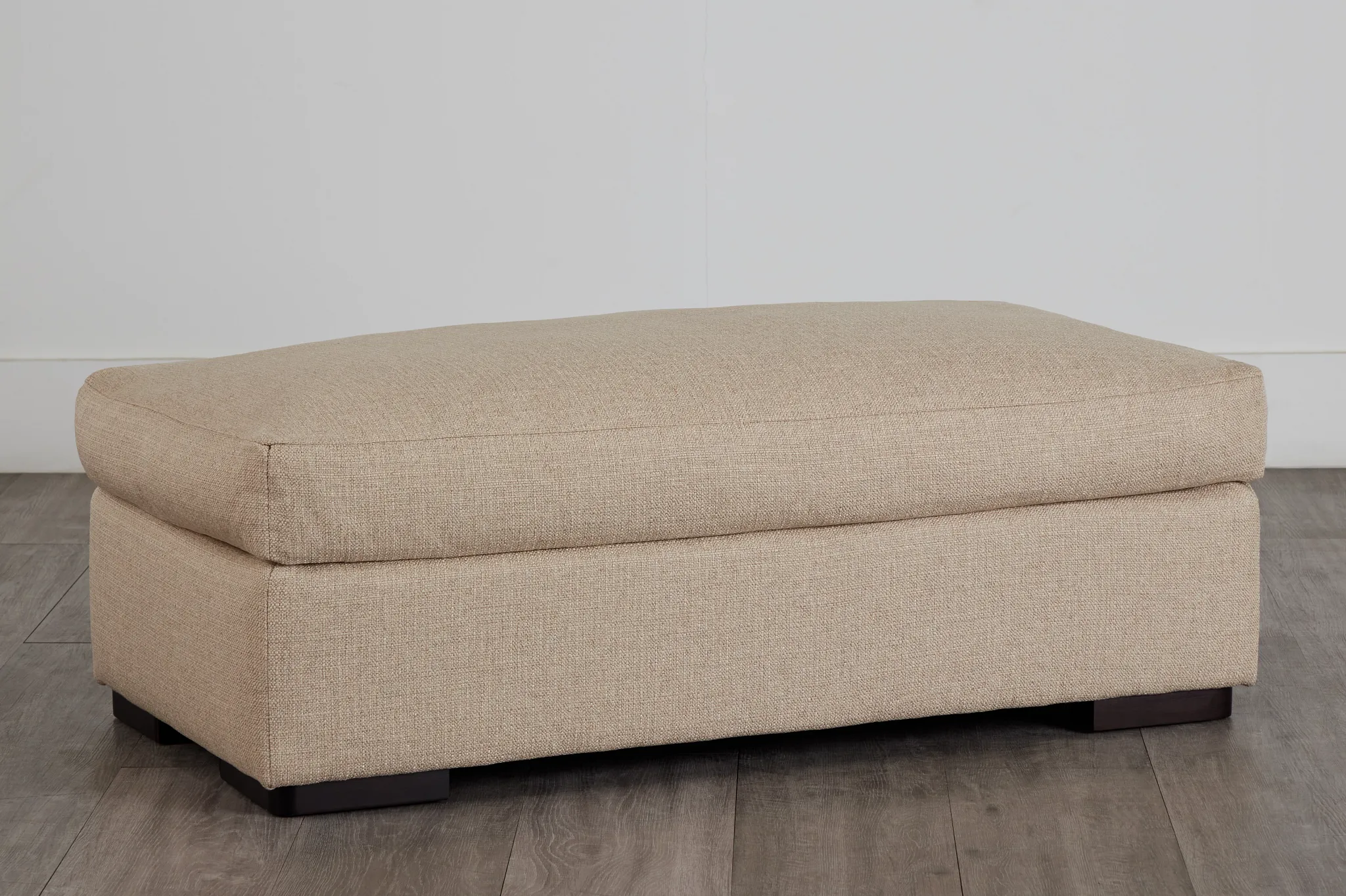 Veronica Khaki Down Ottoman