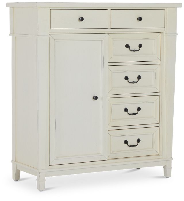 Stoney White Door Chest