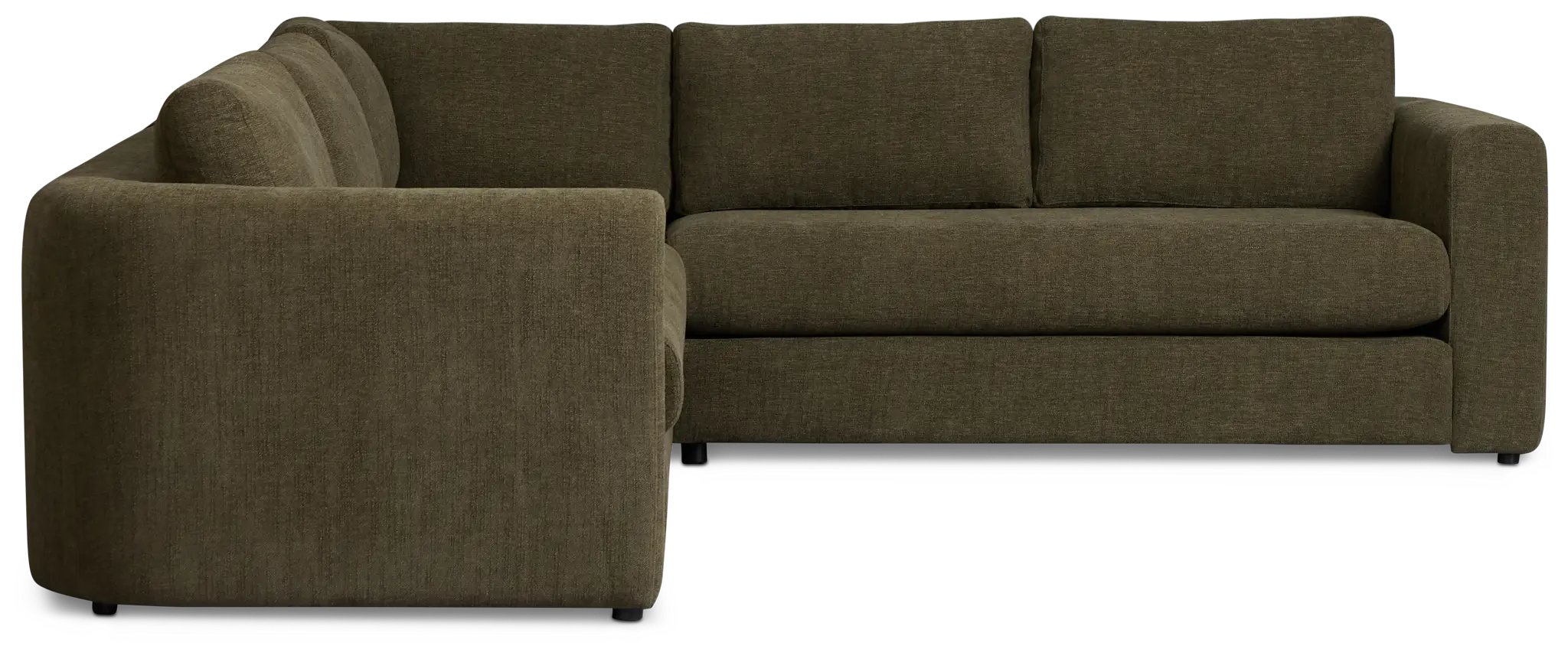 Alma Dark Green Fabric Small 2-arm Wedge Sectional Alma Dark Green Fabric Small 2-arm Wedge Sectional