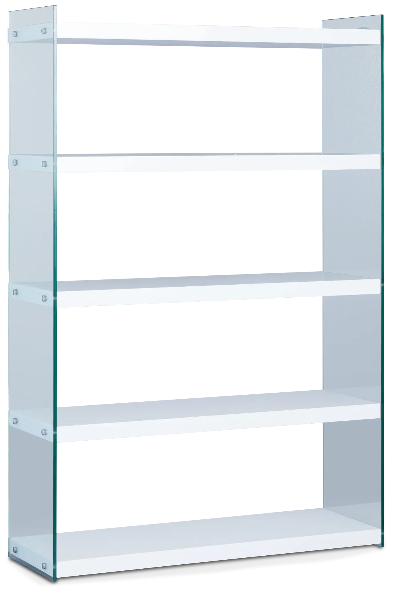 Olympia White Glass Bookcase Olympia White Glass Bookcase