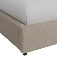 Grayton Elite Brown 44" Upholstered Platform Bed