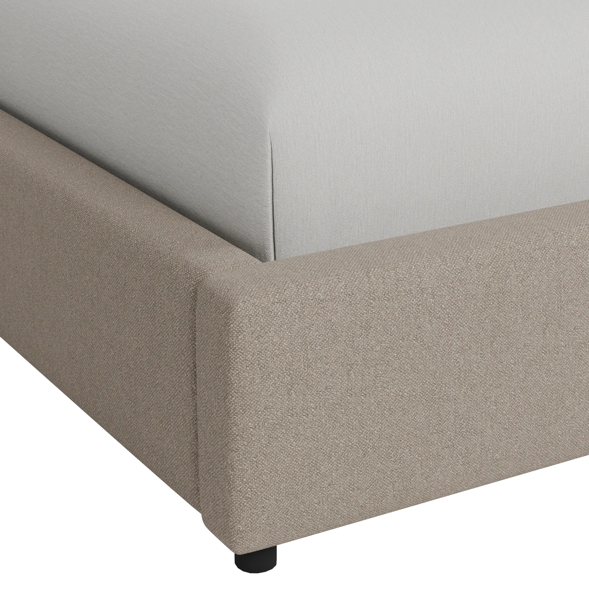 Grayton Elite Brown 44" Upholstered Platform Bed Grayton Elite Brown 44" Upholstered Platform Bed