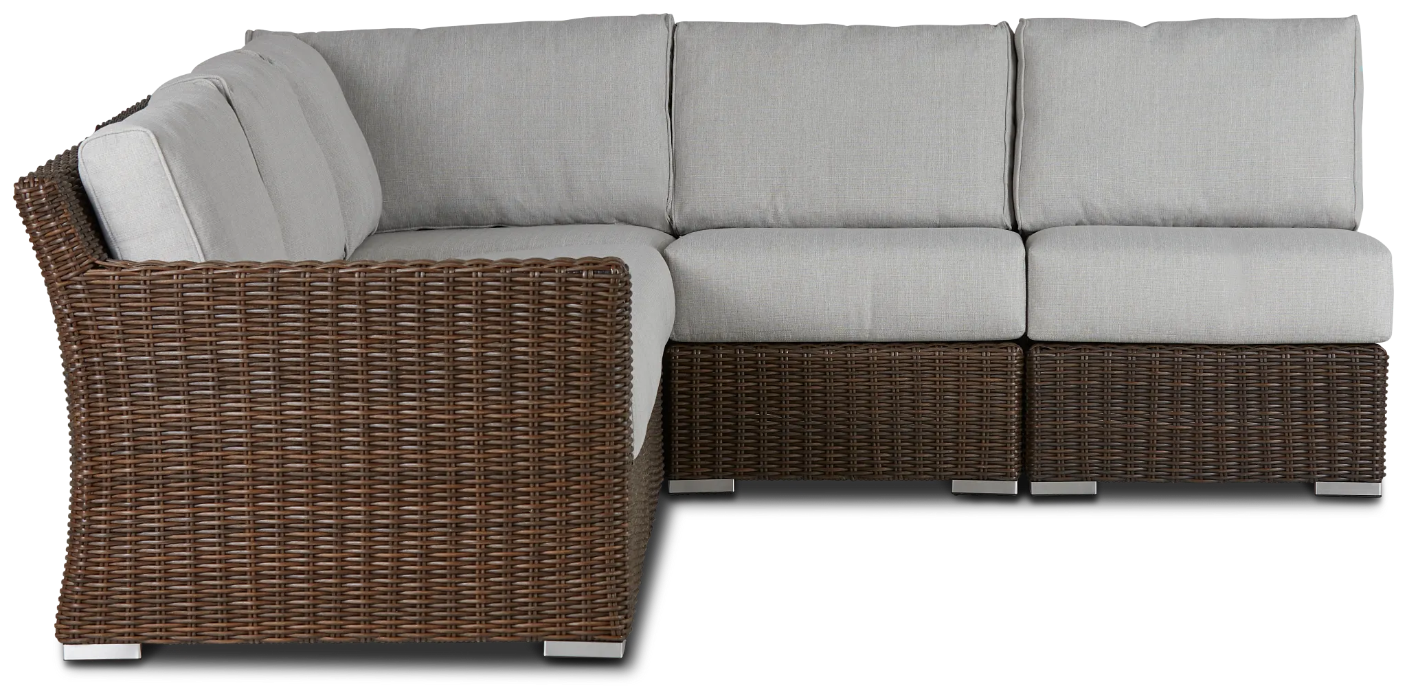 Southport Gray Left 5-piece Modular Sectional