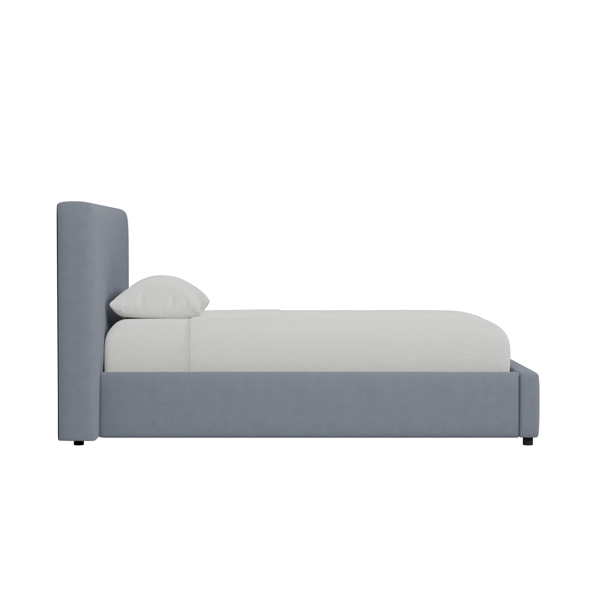 Grayton Suave Beige 44" Upholstered Platform Bed