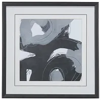 Twirl Black Framed Wall Art