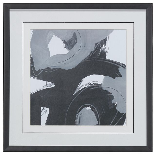 Twirl Black Framed Wall Art