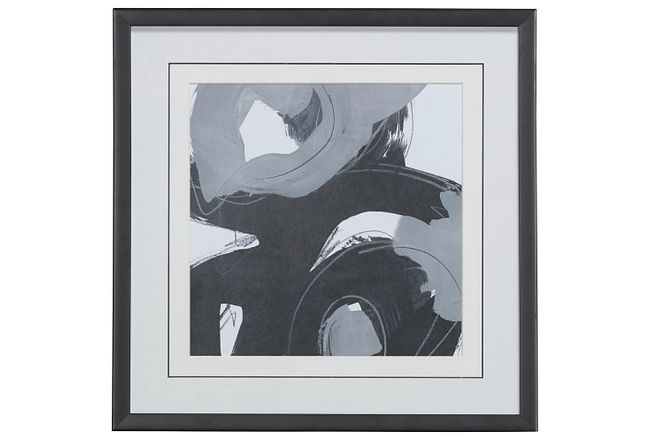 Twirl Black Framed Wall Art