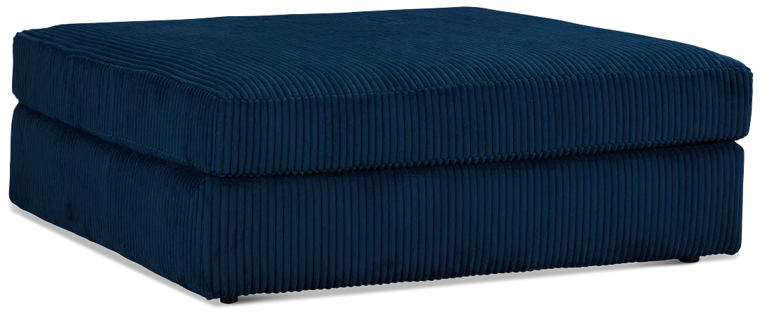 Charlie Dark Blue Fabric Cocktail Ottoman
