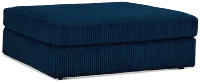 Charlie Dark Blue Fabric Cocktail Ottoman