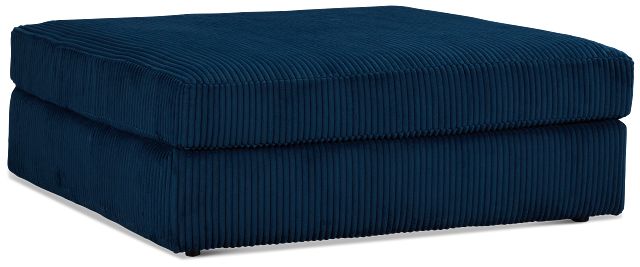 Charlie Dark Blue Fabric Cocktail Ottoman