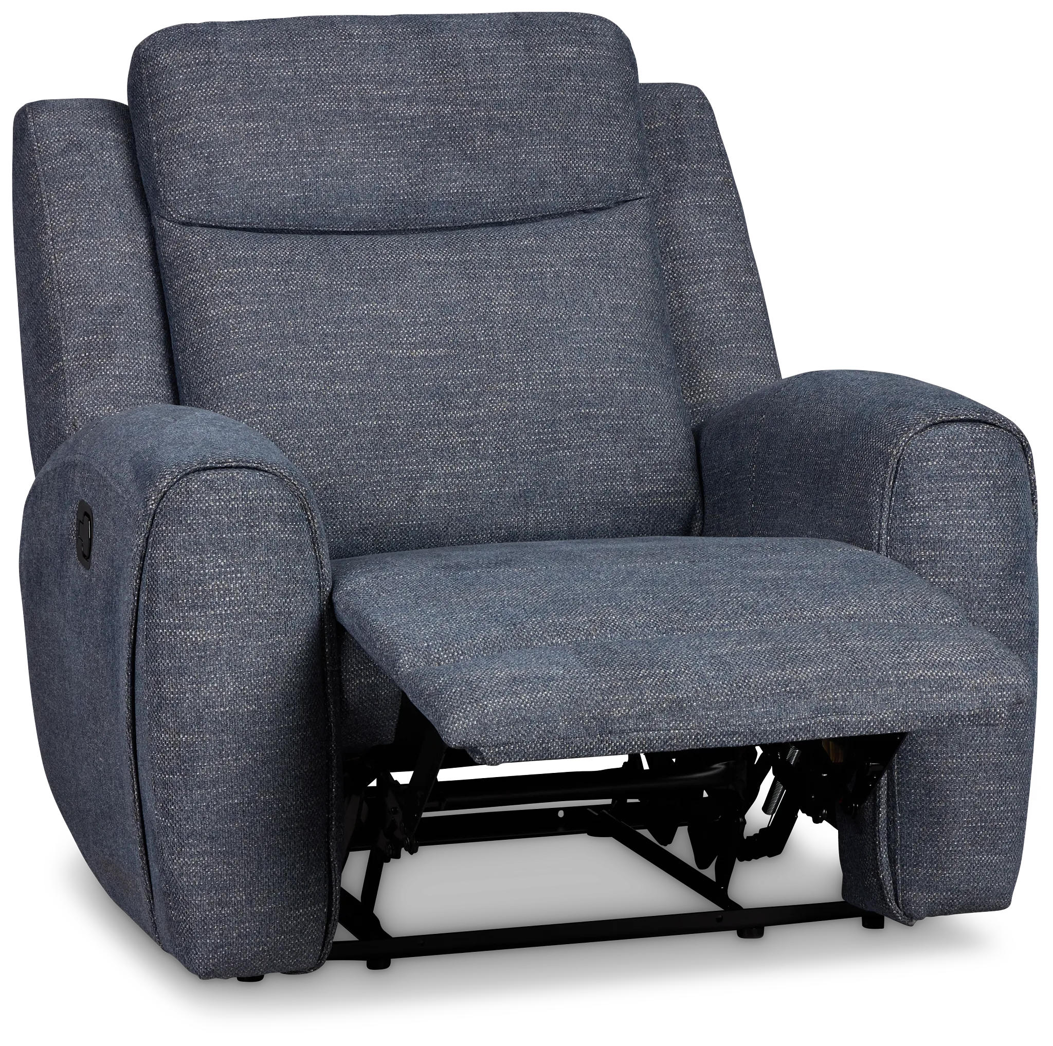 Walker Blue Fabric Recliner