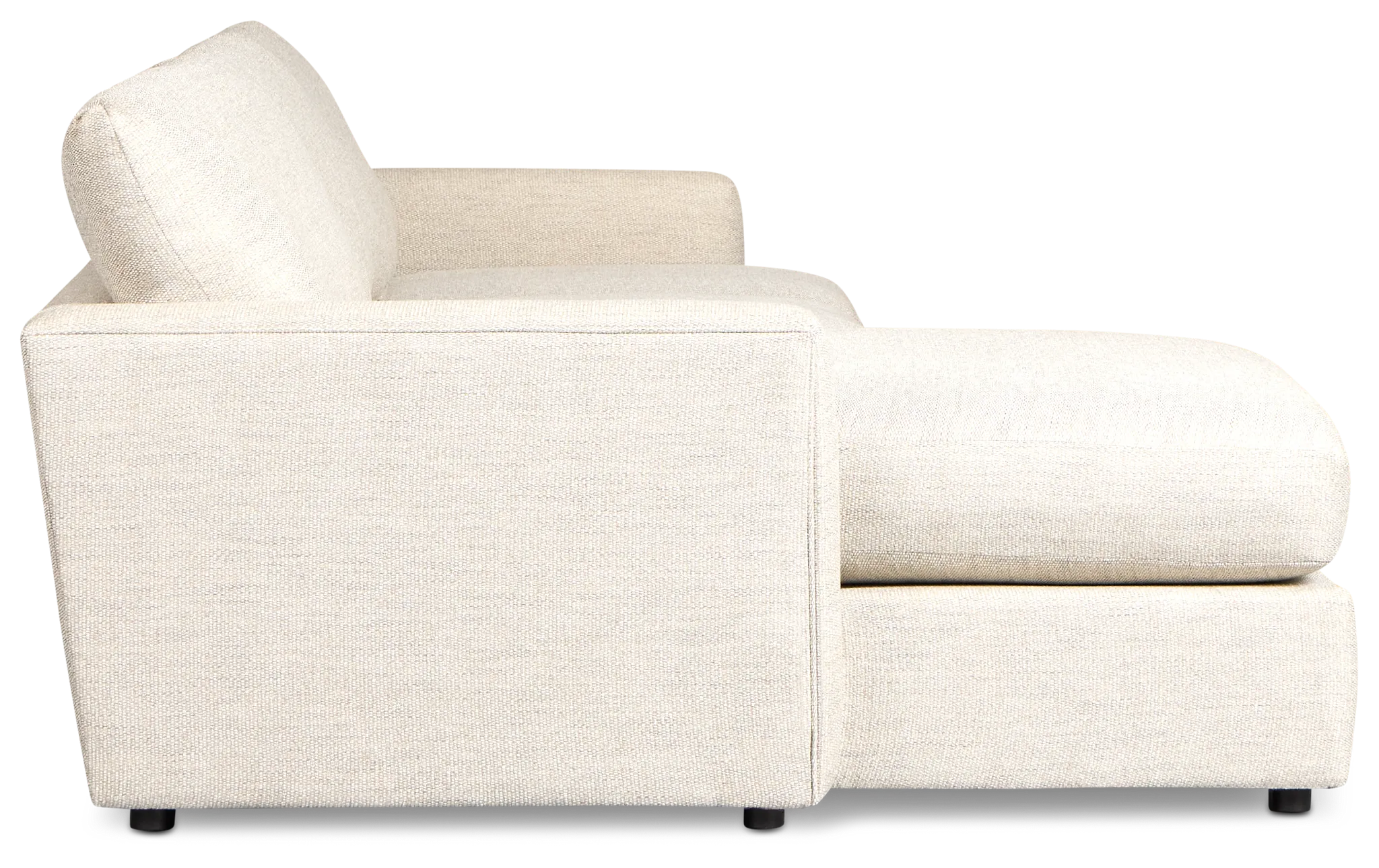 Maxwell Light Gray Fabric Left Chaise Sectional