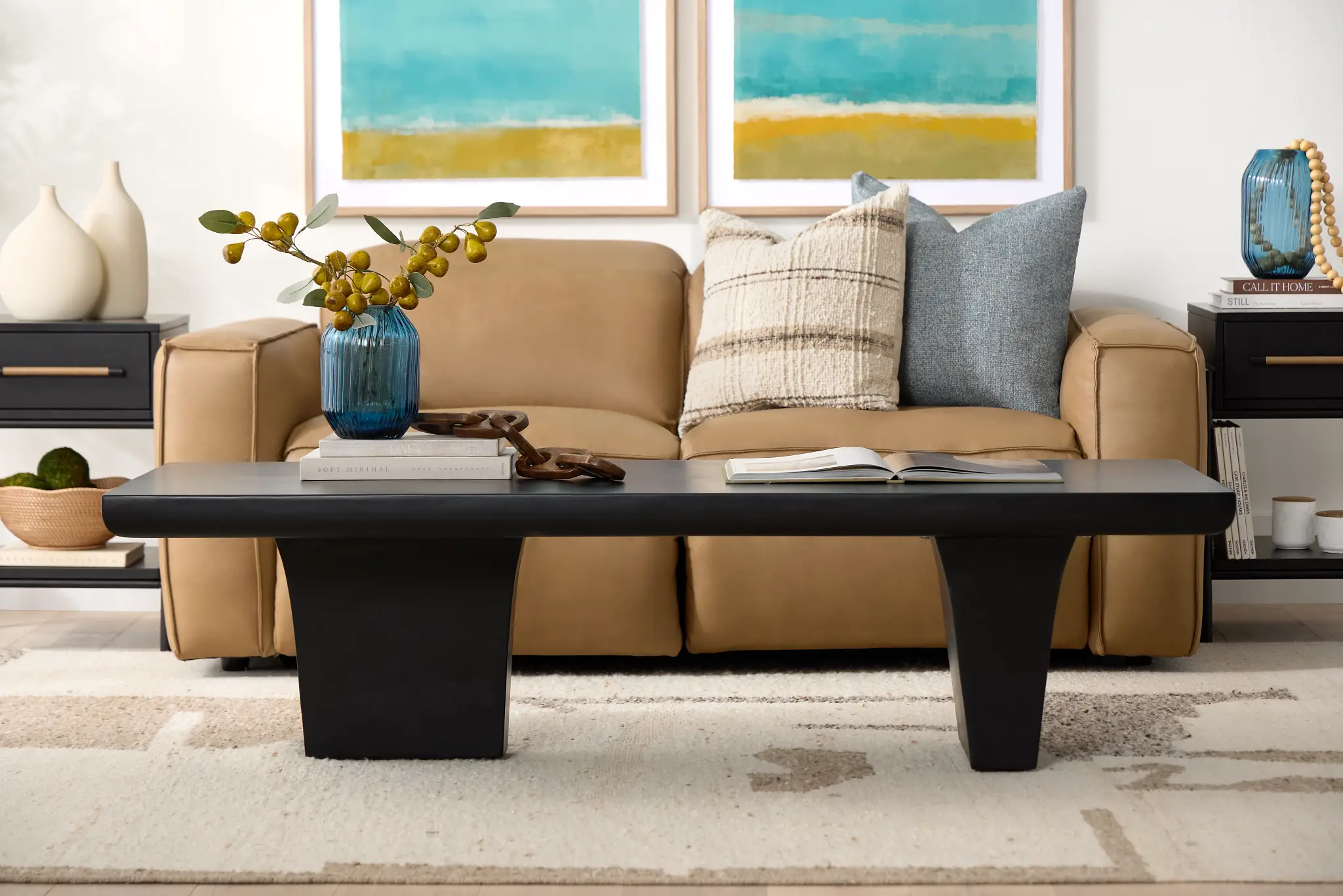 Highland Black Rectangular Coffee Table Highland Black Rectangular Coffee Table