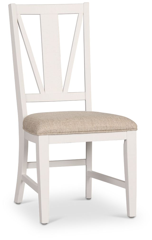 Heron Cove White Wood Side Chair