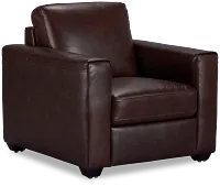 Lane Medium Brown Lthr/vinyl Chair