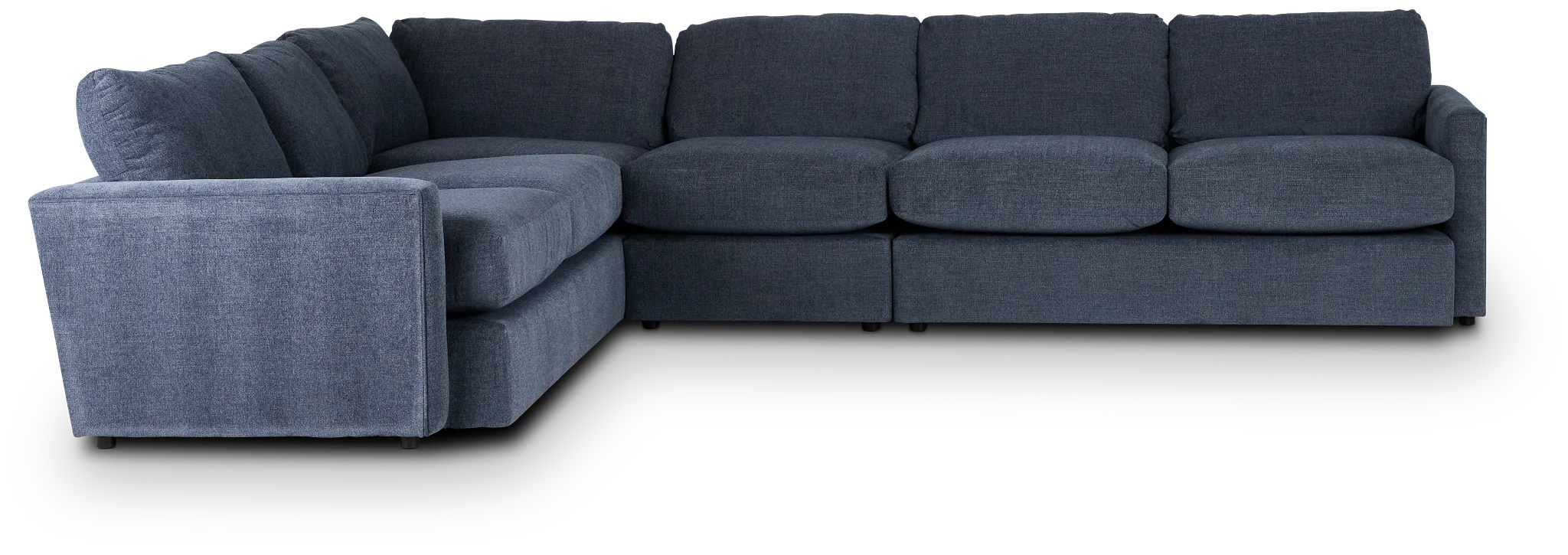 Noah Blue Fabric Medium Two-arm Sectional