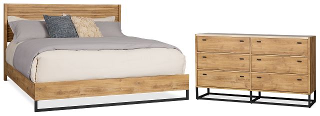 Perry Light Tone Panel Bedroom