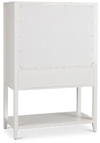 Nantucket Two-tone Woven Bar Cabinet