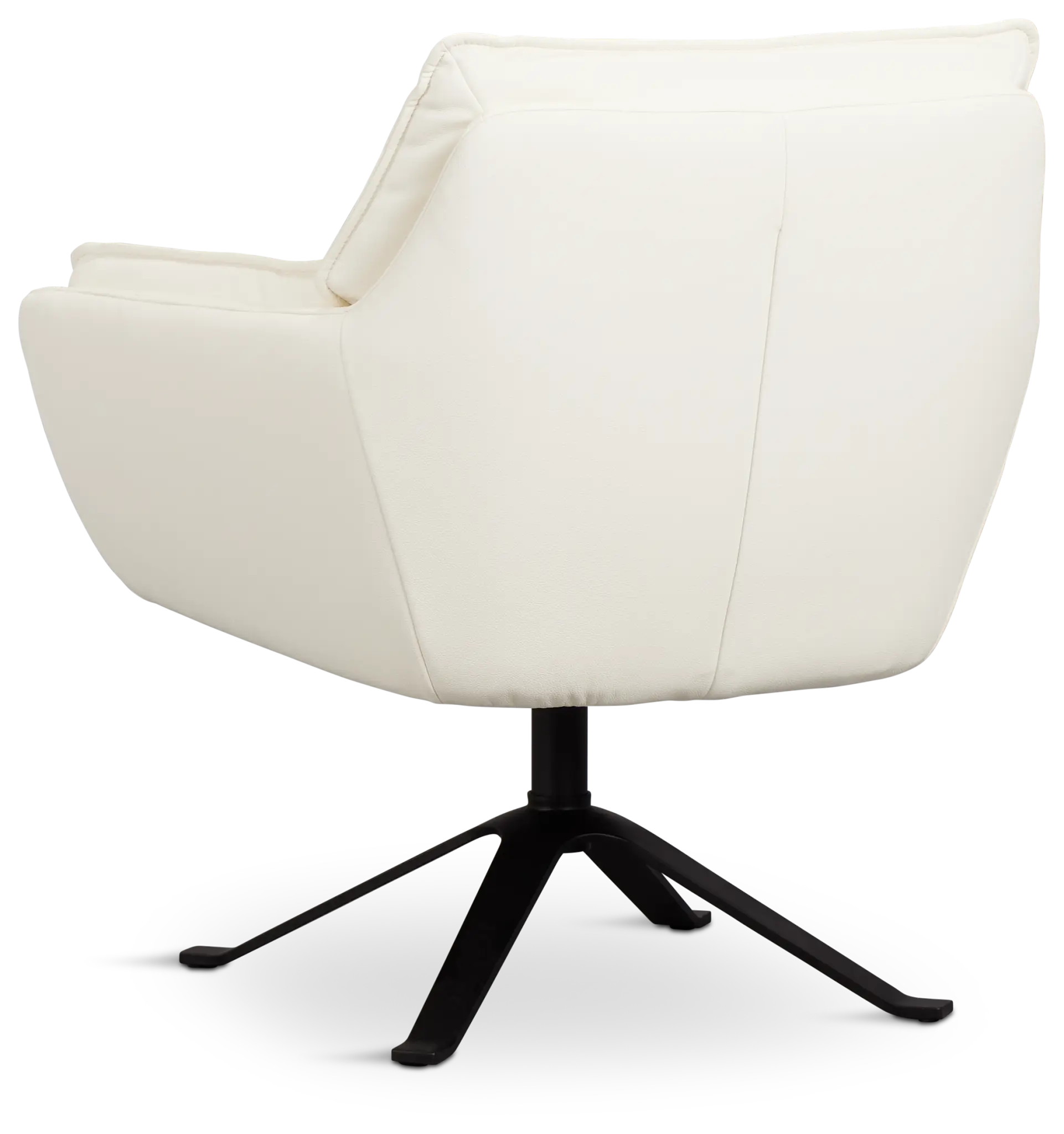 Farley White Micro Swivel Accent Chair Farley White Micro Swivel Accent Chair