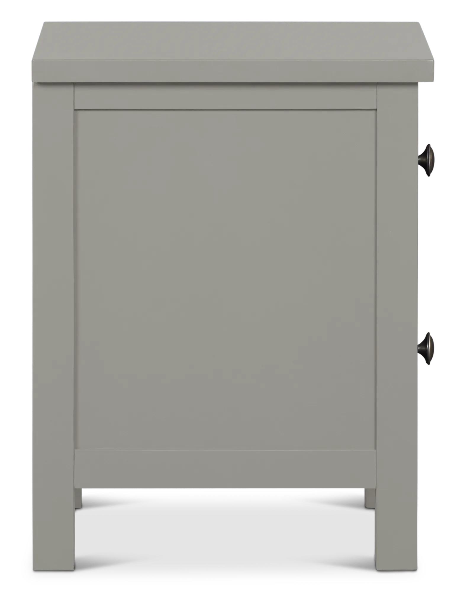 Charleston Gray 2-drawer Nightstand