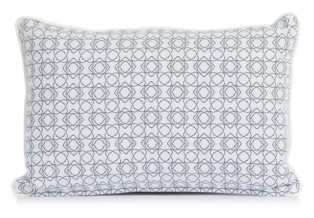 Valley Blue 13" Indoor/outdoor Rectangular Accent Pillow