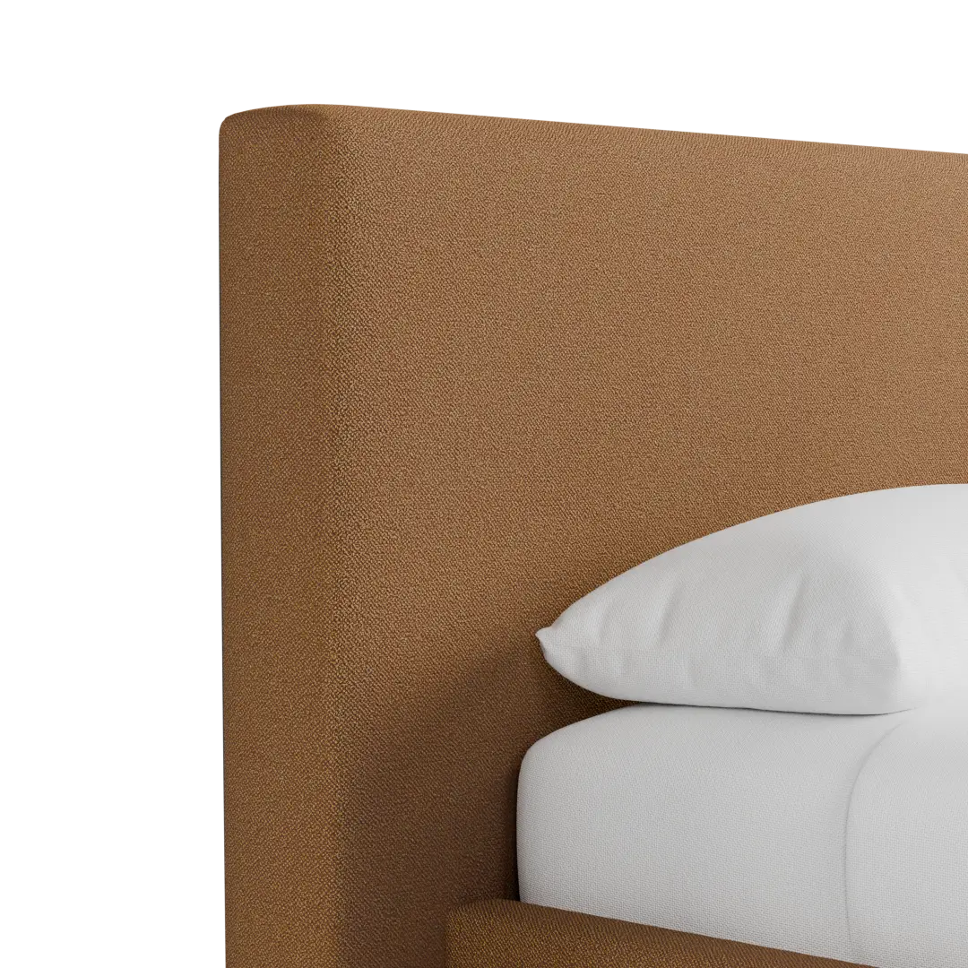 Grayton Elite Light Brown 44" Upholstered Platform Bed Grayton Elite Light Brown 44" Upholstered Platform Bed