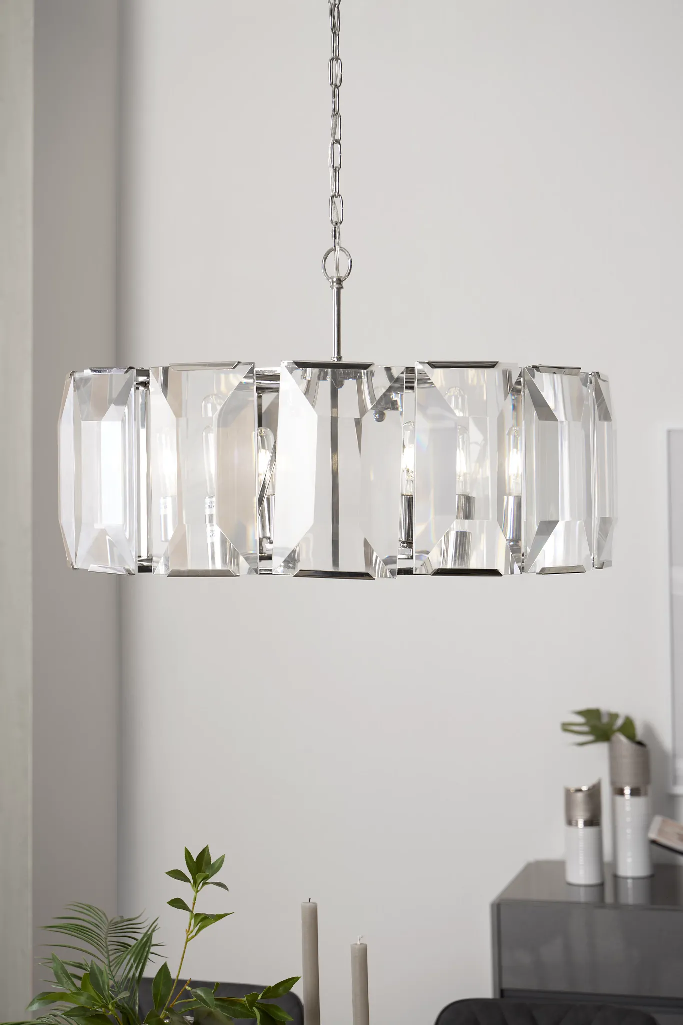 Tory Silver Chandelier