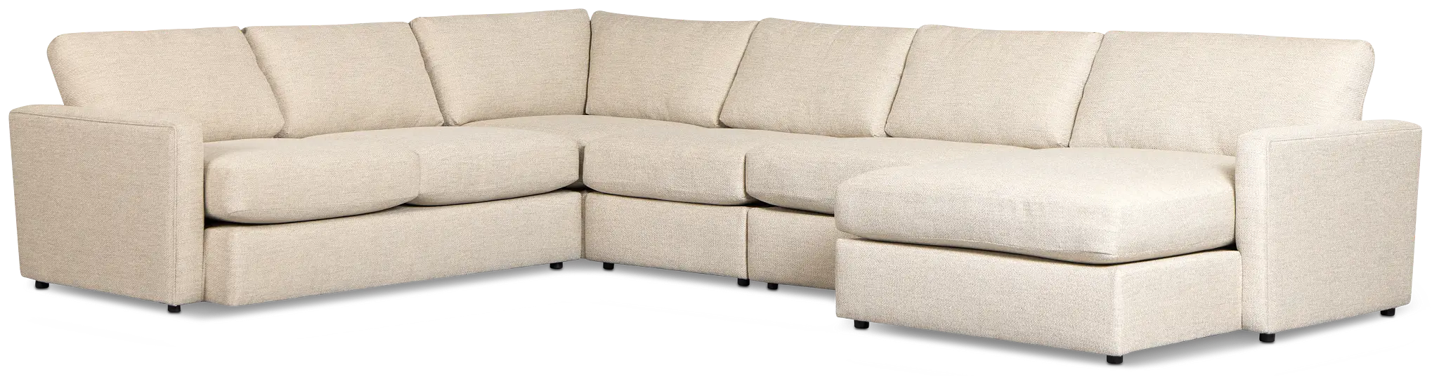 Maxwell Light Gray Fabric Large Right Chaise Sectional Maxwell Light Gray Fabric Large Right Chaise Sectional