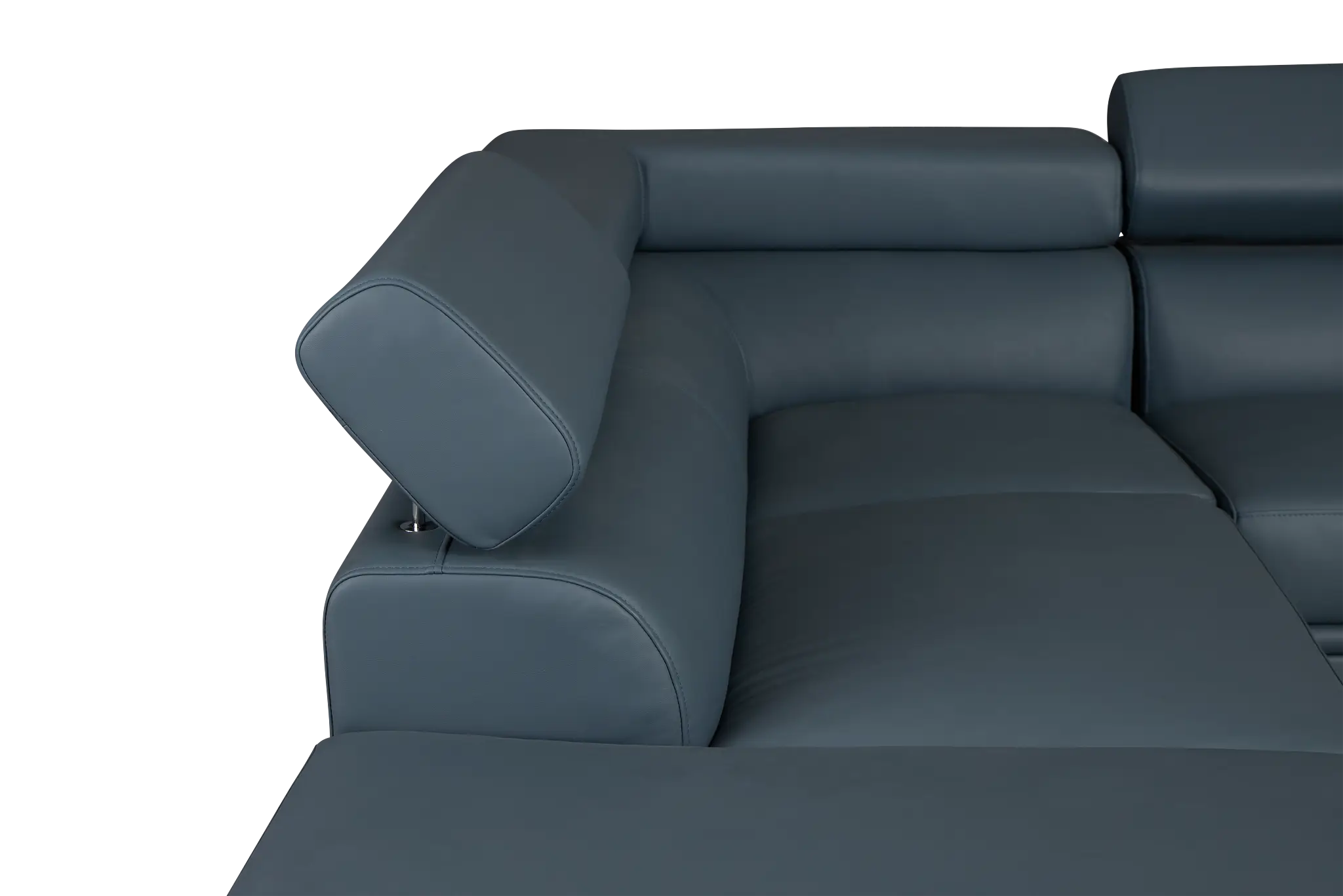 Drew Dark Blue Micro Left Chaise Sectional Drew Dark Blue Micro Left Chaise Sectional