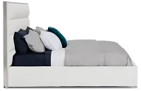Cortina White Uph Platform Bed