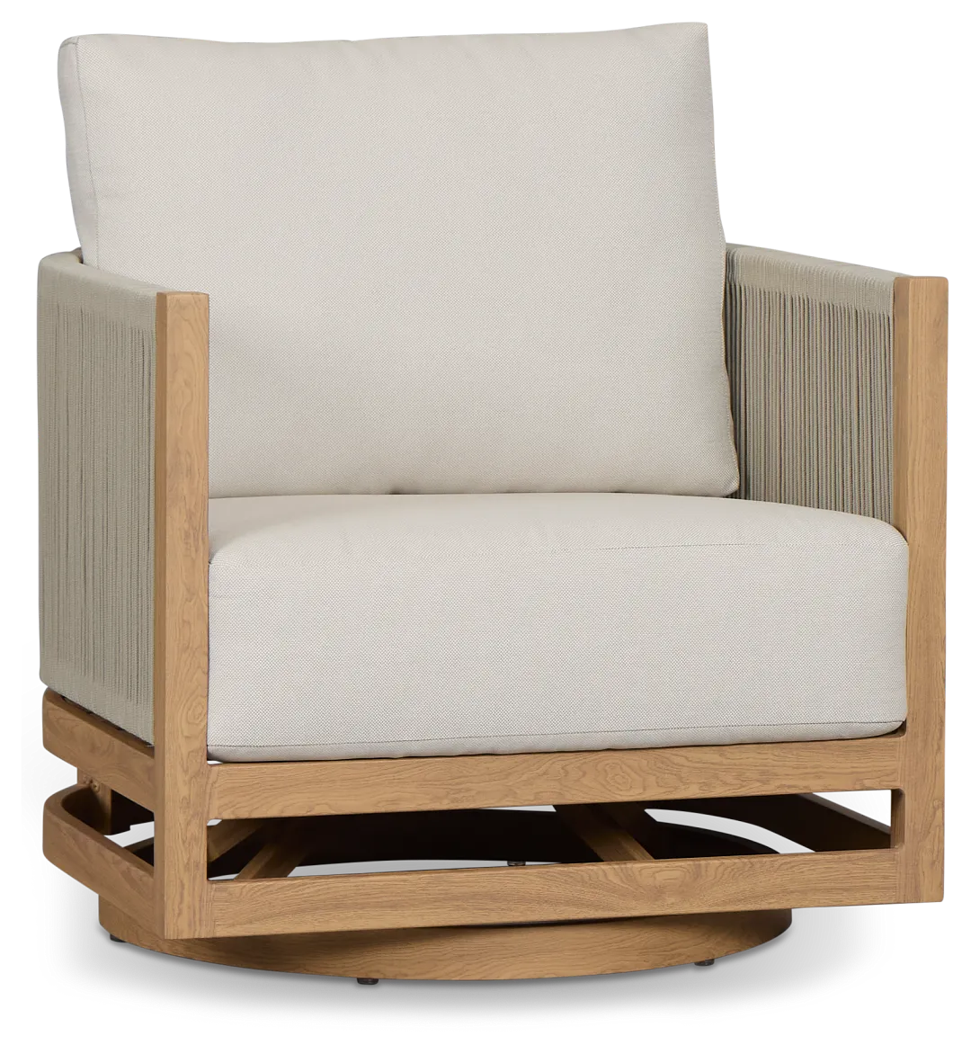 Paros Light Tone Swivel Chair