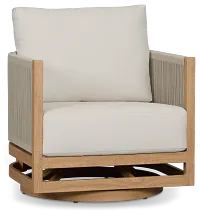 Paros Light Tone Swivel Chair