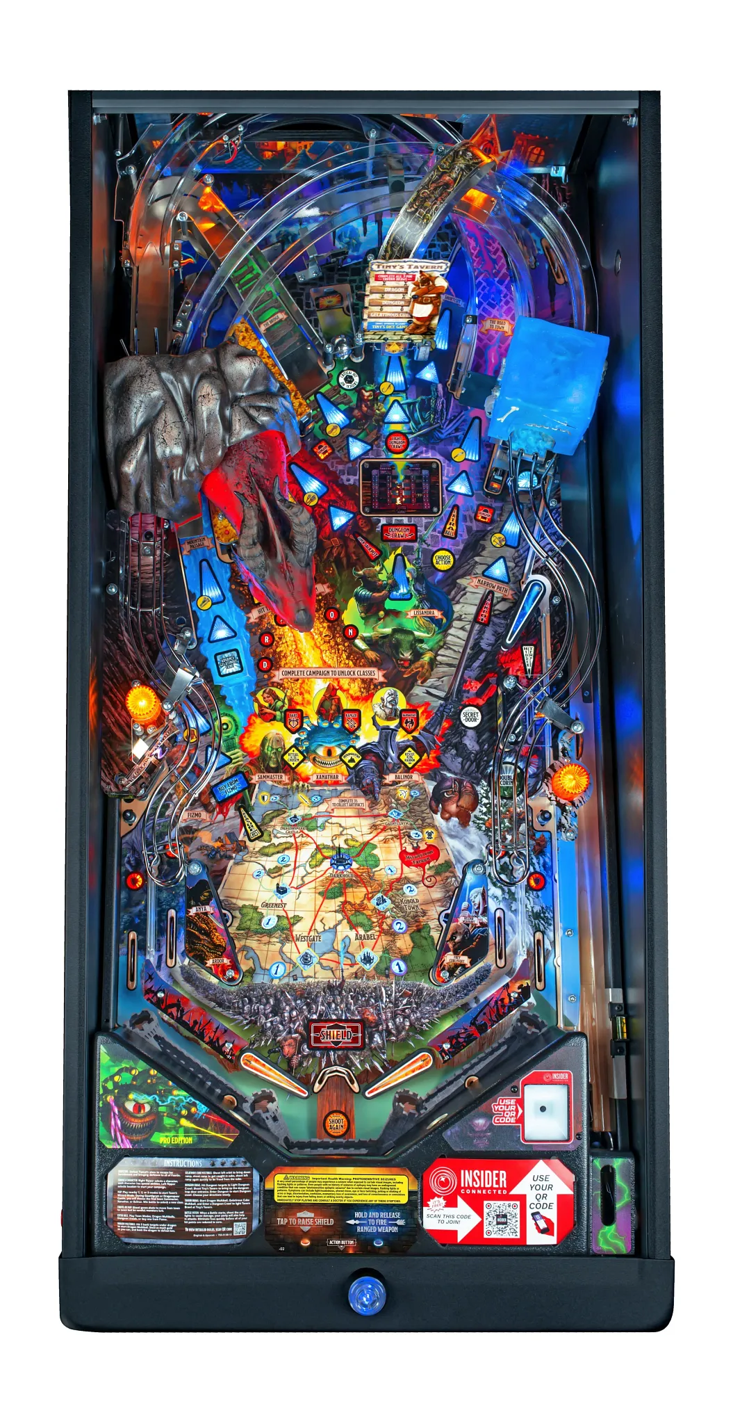 Dungeons & Dragons Pro Pinball Machine