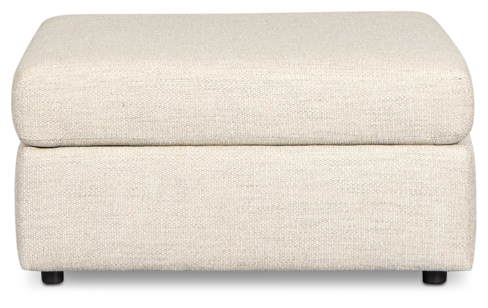 Maxwell Light Gray Fabric Cocktail Ottoman