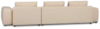 Cleo Beige Fabric Right Chaise Sectional