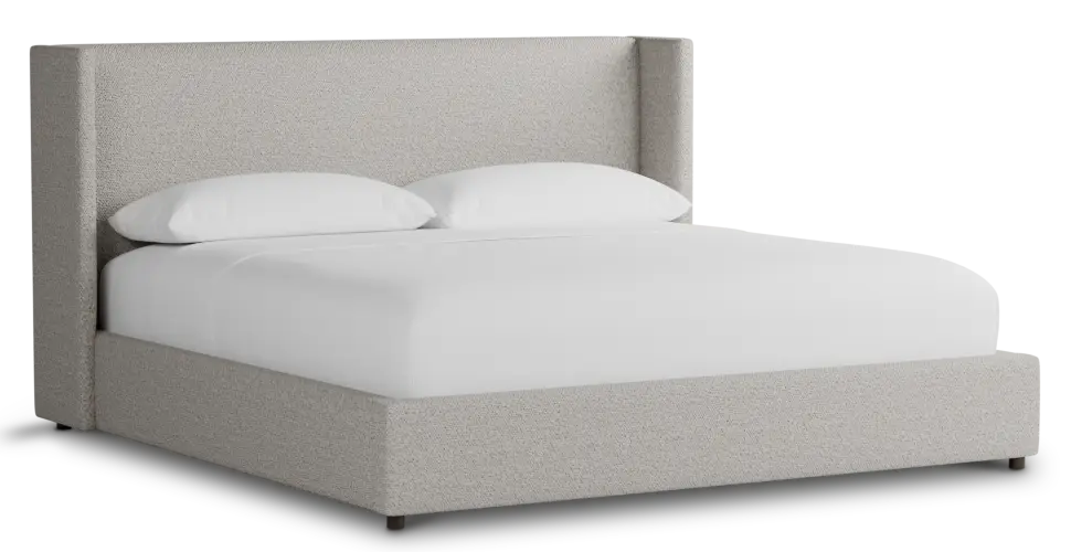 Captiva Gellar Gray 48" Upholstered Shelter Bed Captiva Gellar Gray 48" Upholstered Shelter Bed