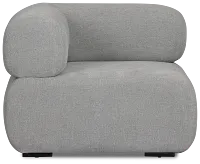 Celeste Light Gray Fabric Right Chair