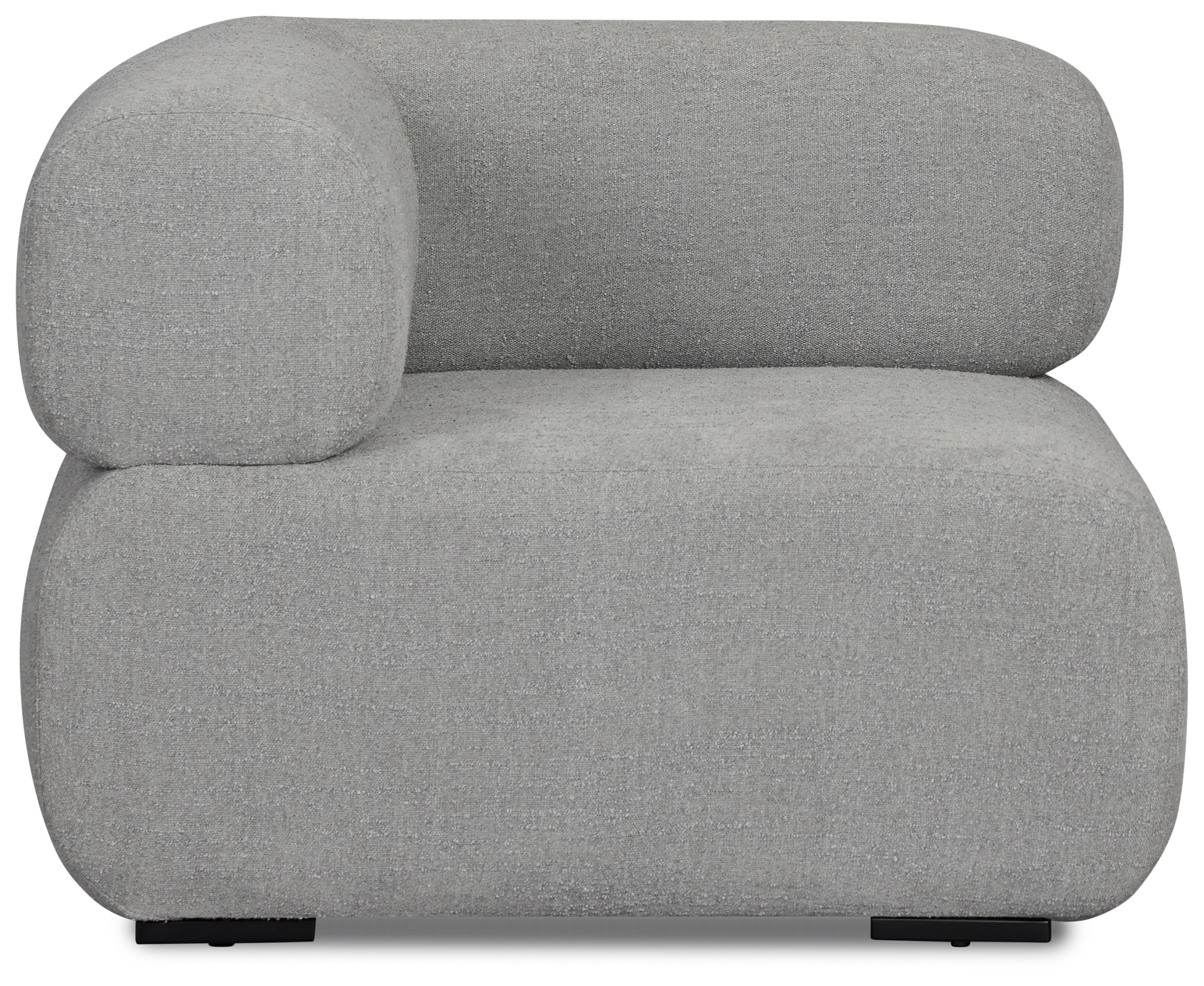 Celeste Light Gray Fabric Right Chair