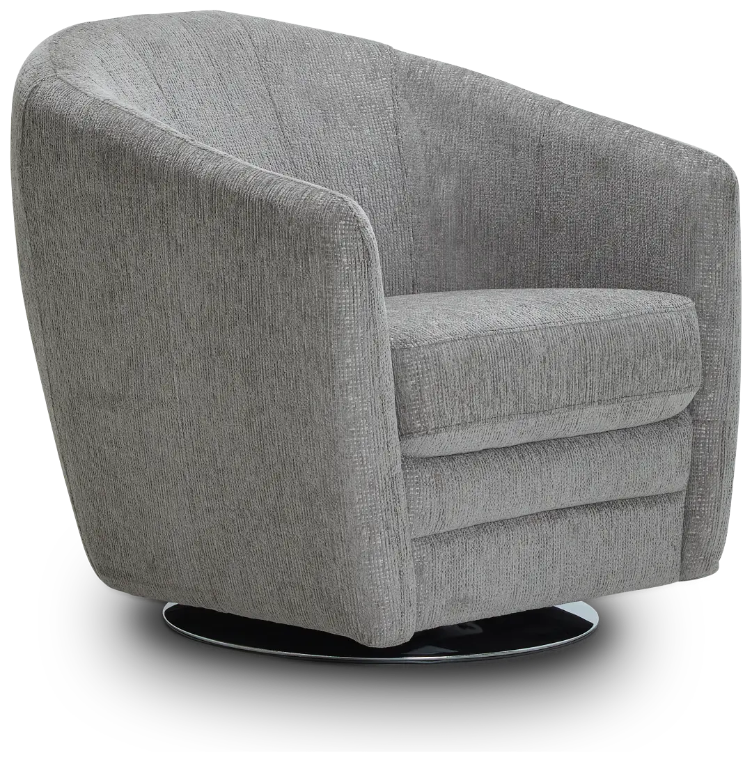 Blakely Gray Fabric Swivel Chair Blakely Gray Fabric Swivel Chair