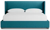 Captiva Elite Teal 48" Upholstered Shelter Bed
