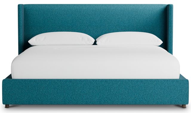 Captiva Elite Teal 48" Upholstered Shelter Bed