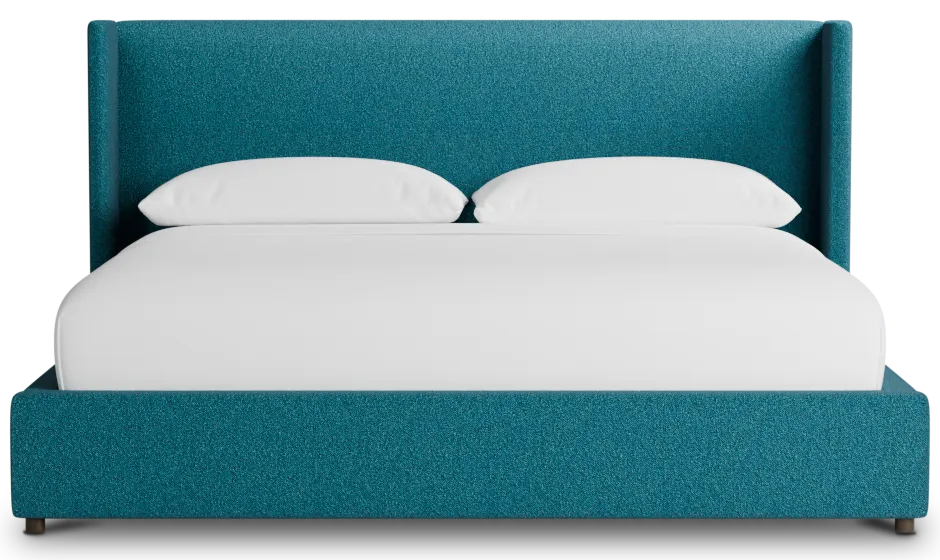 Captiva Elite Teal 48" Upholstered Shelter Bed
