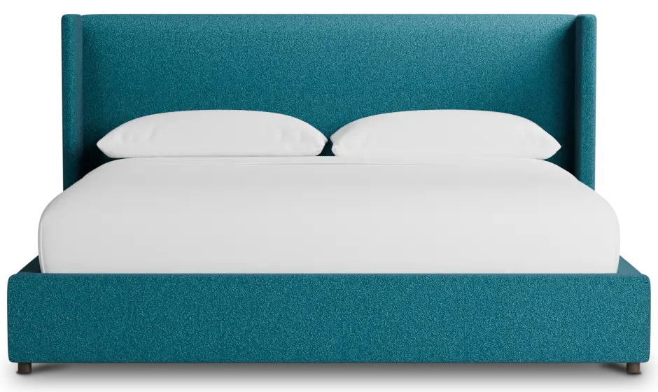 Captiva Elite Teal 48" Upholstered Shelter Bed Captiva Elite Teal 48" Upholstered Shelter Bed