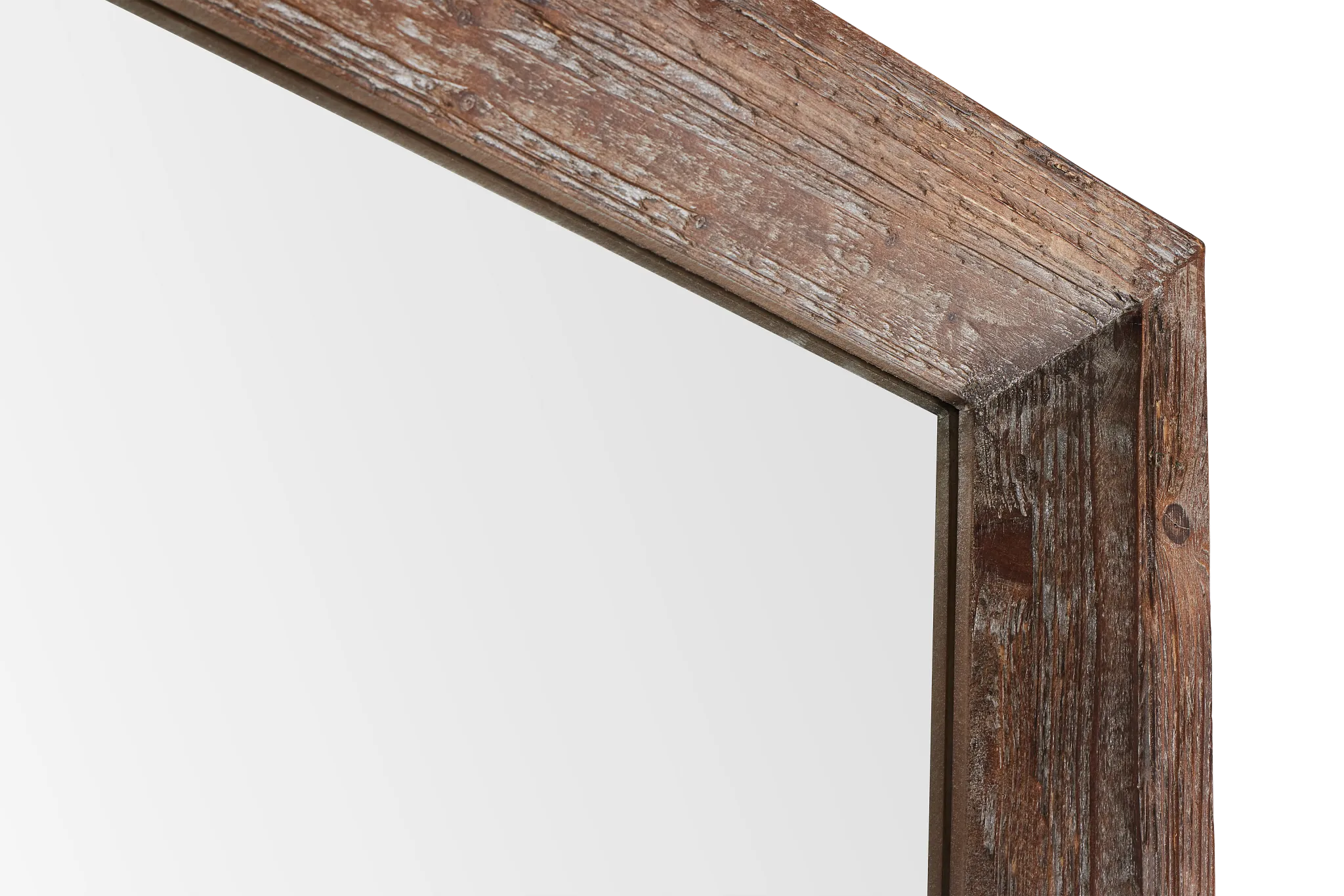 Iona Brown Wood Floor Mirror