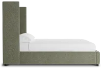 Captiva Sutton Green 60" Upholstered Shelter Bed