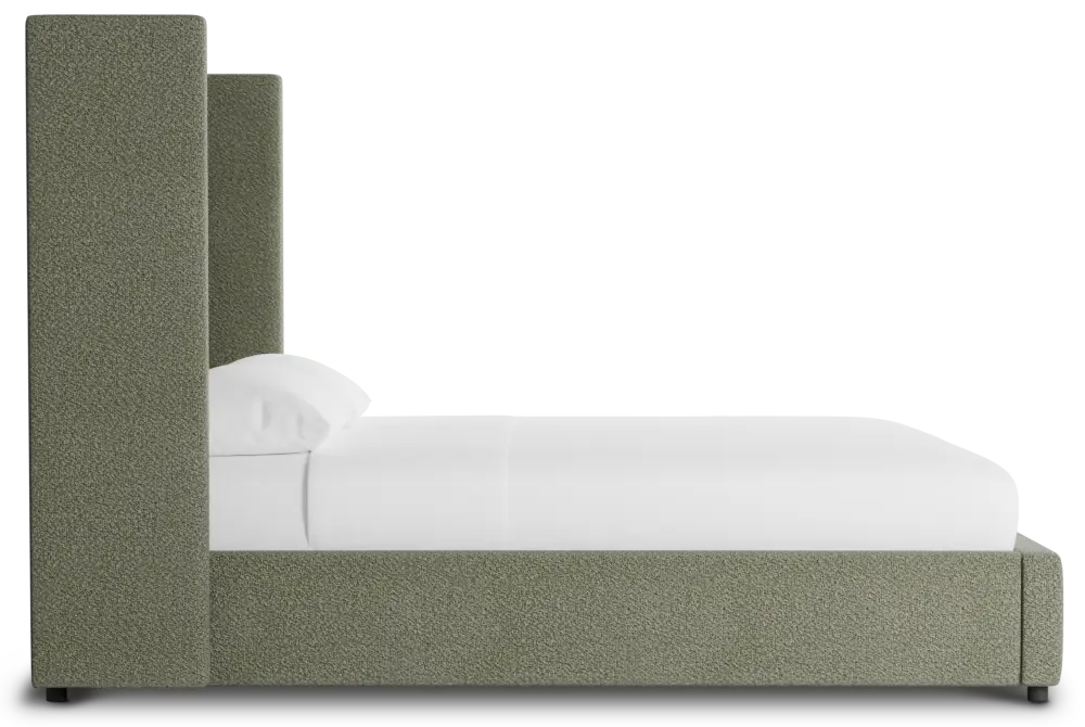 Captiva Sutton Green 60" Upholstered Shelter Bed Captiva Sutton Green 60" Upholstered Shelter Bed